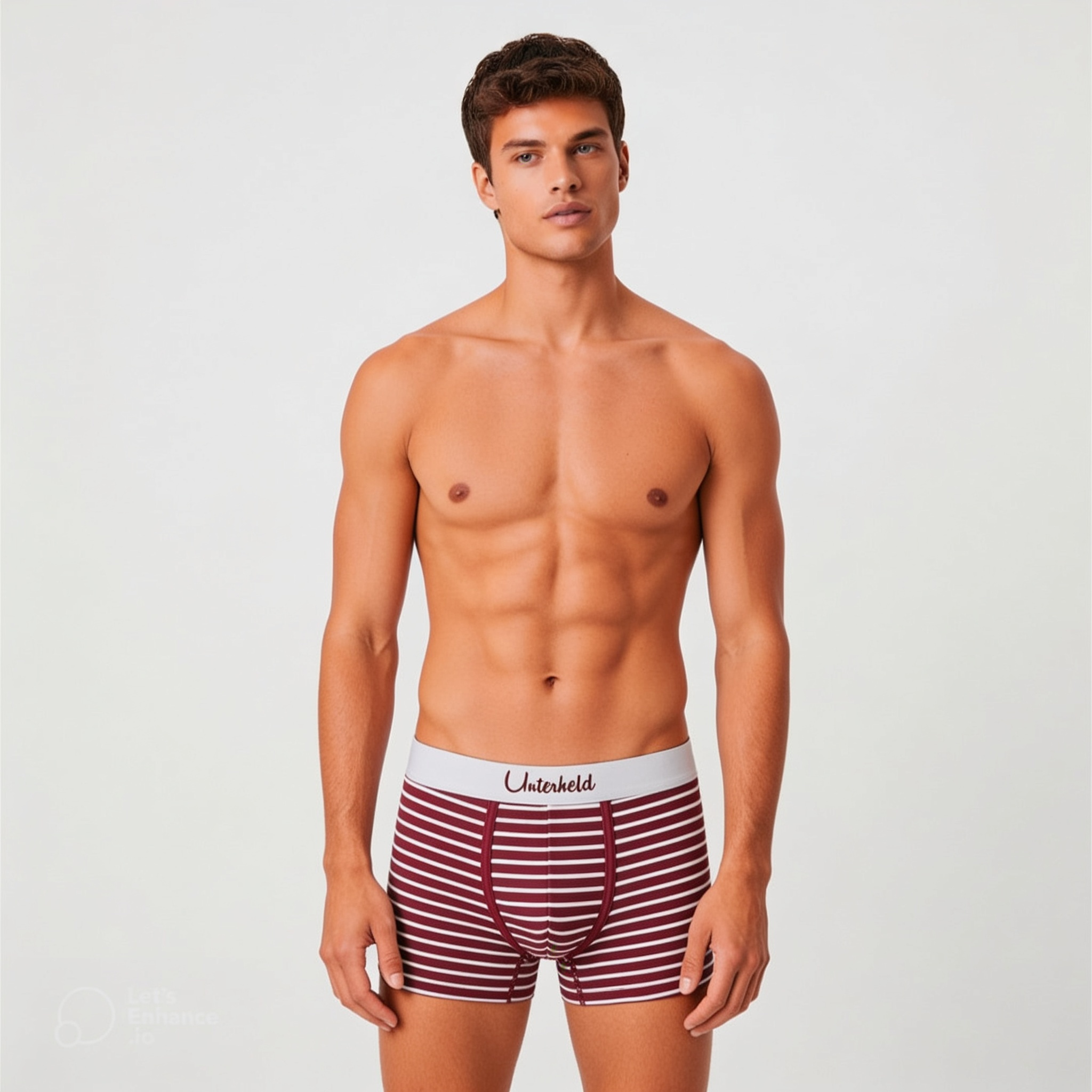 Striped Hero – Bordeaux Edition | Boxershorts Herren aus TENCEL™ Modal