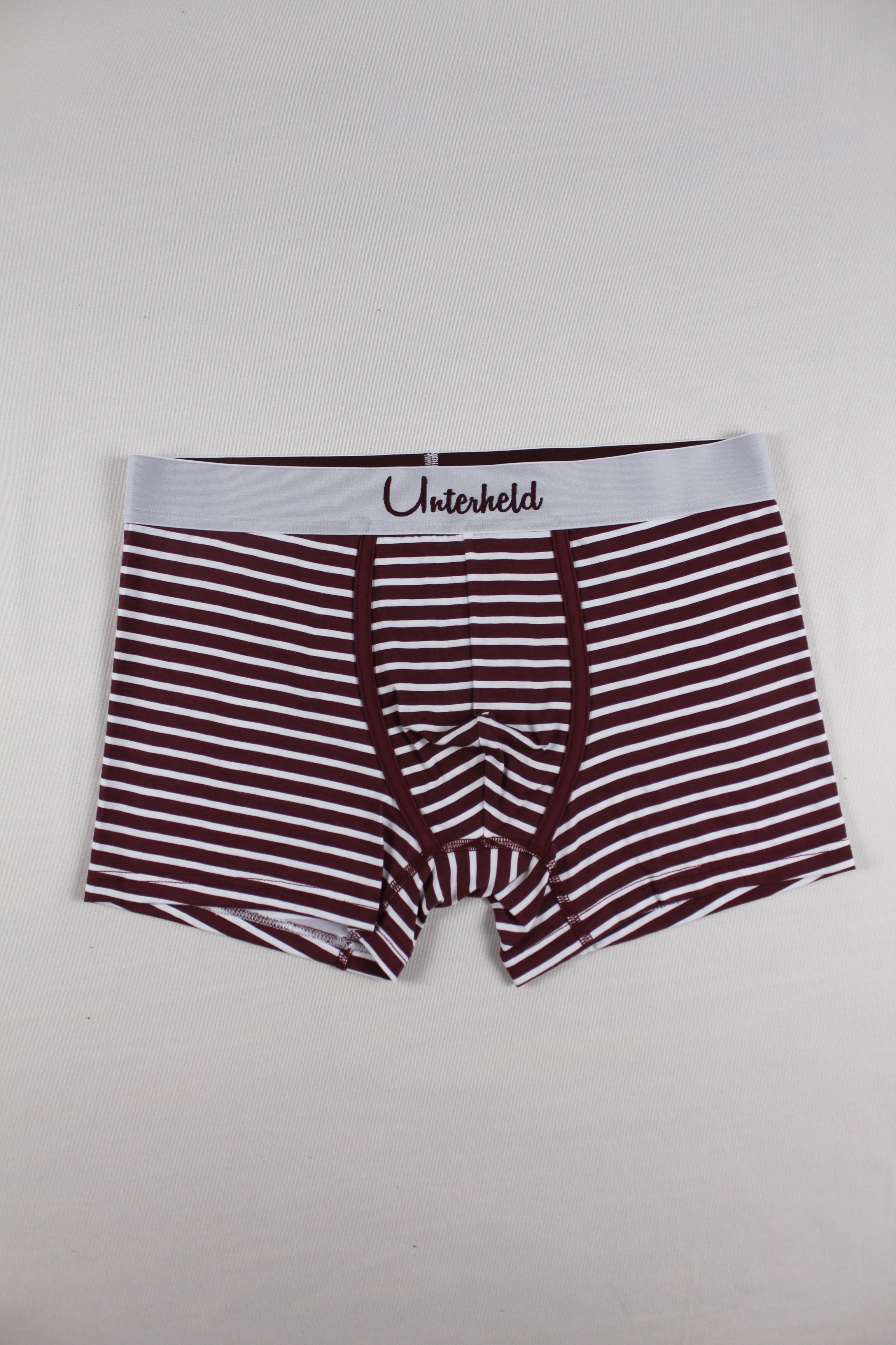 Striped Hero – Bordeaux Edition | Boxershorts Herren aus TENCEL™ Modal