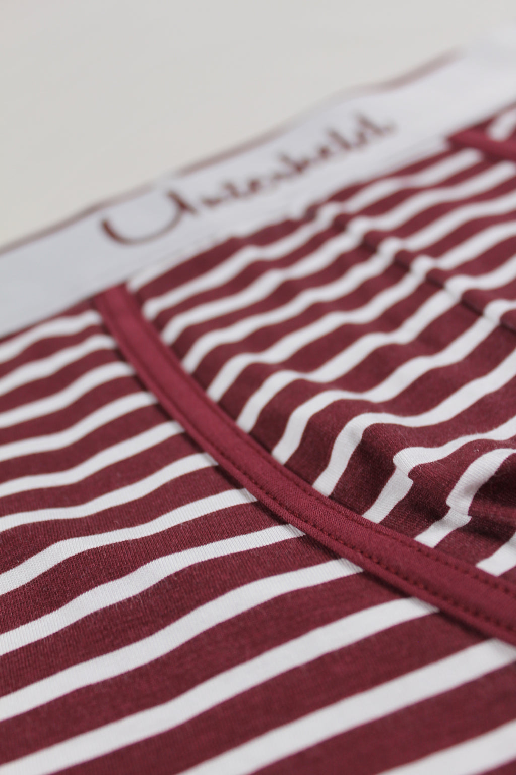 Striped Hero Trio – Boxershorts Herren aus TENCEL™ Modal | Bordeaux Edition
