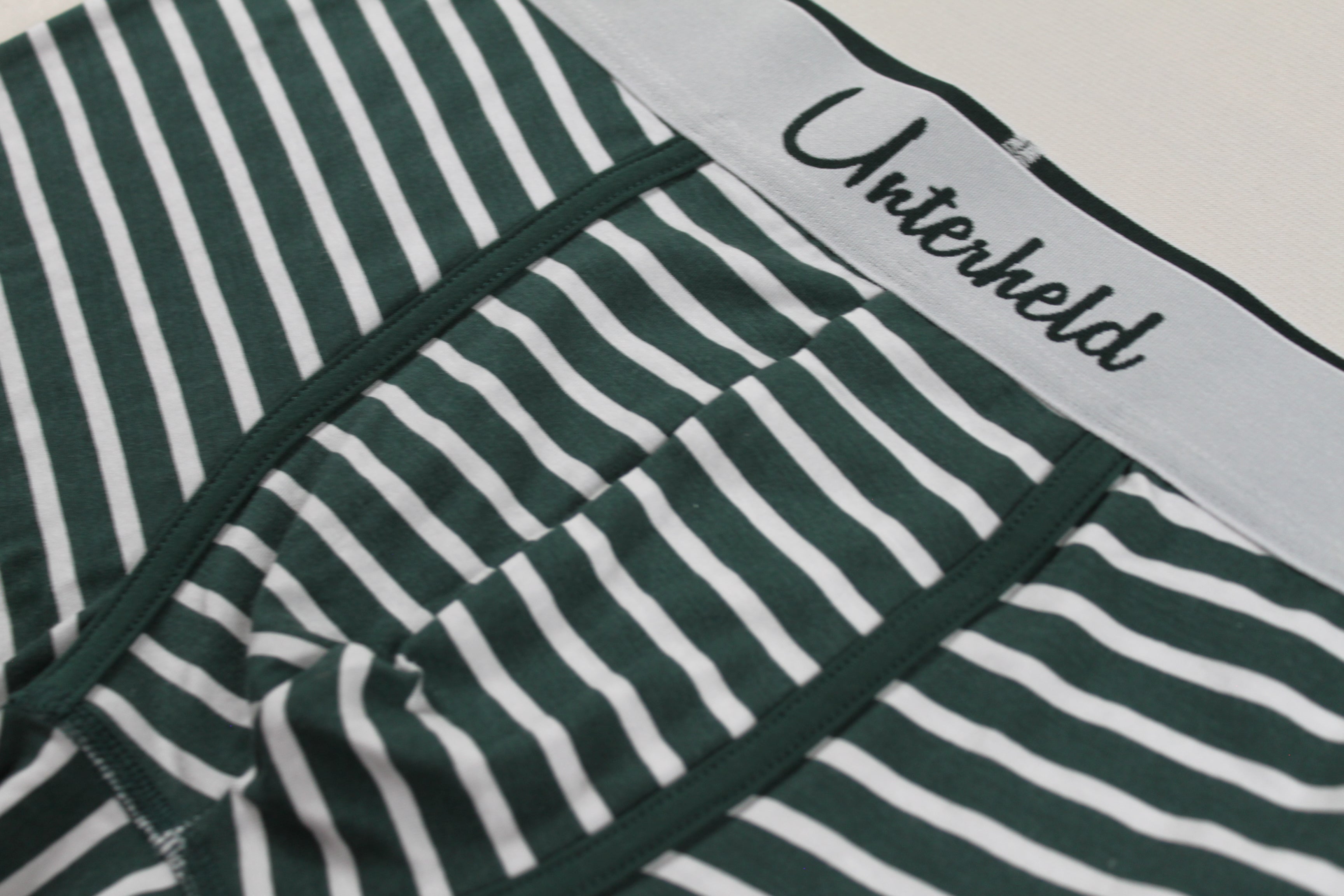 Striped Hero Trio – Boxershorts Herren aus TENCEL™ Modal | Forest Green