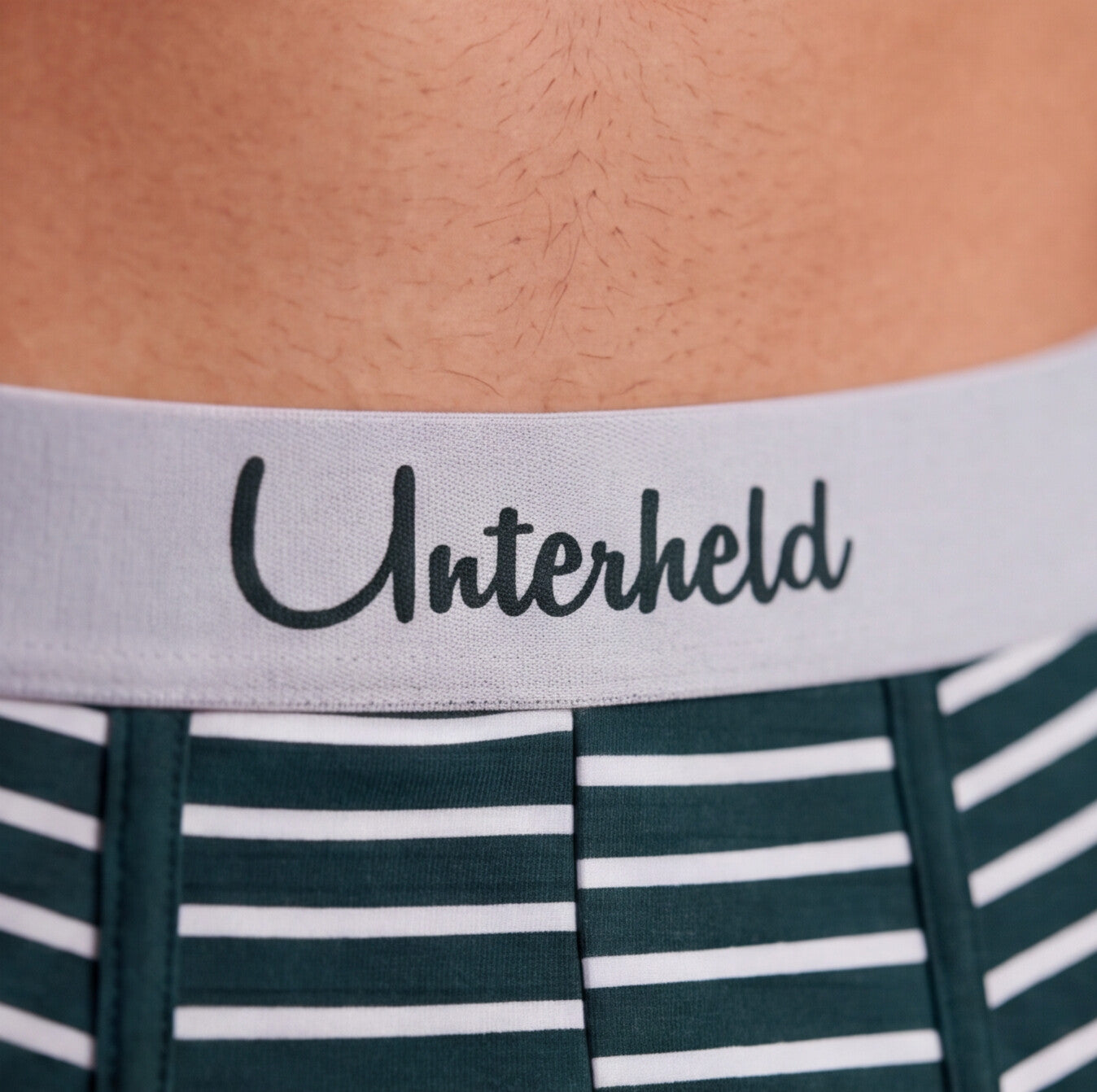 Striped Hero – Forest Green Edition | Boxershorts Herren aus TENCEL™ Modal